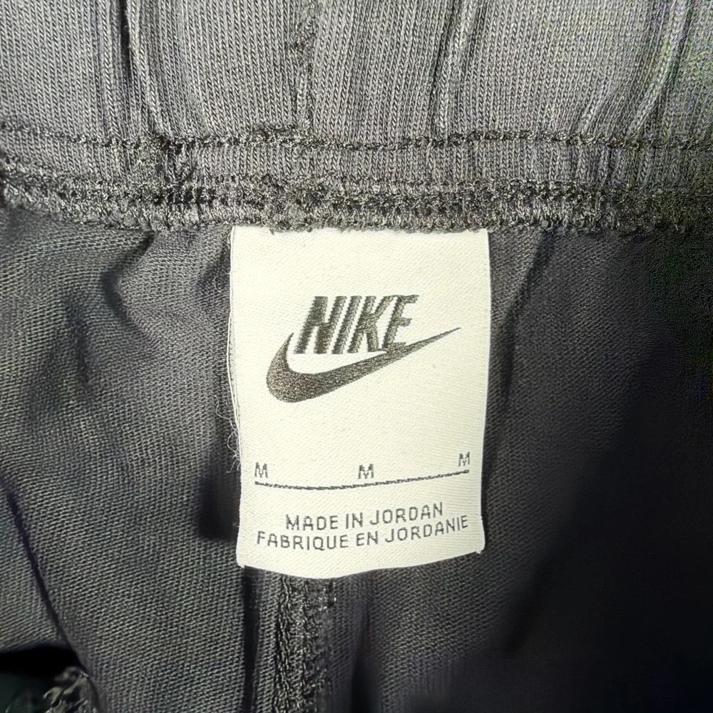 Nike Mens Jogger Sweatpants Medium Black Cotton Swoosh‎ Activewear Gym READ